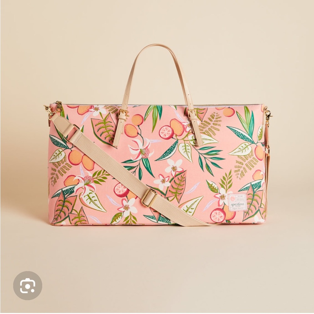 Spartina 449 Pink Lemonade Floral Duffle Bag